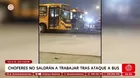 Extorsionadores disparan a bus en VES y dejan mensaje amenazante