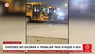 Extorsionadores disparan a bus en VES y dejan mensaje amenazante