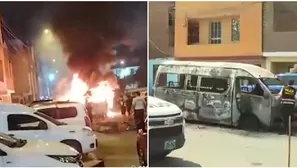 Extorsionadores queman combi en el Callao tras pedir pago de cupo/ América Noticias 