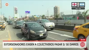 Extorsionan a colectiveros en la avenida Javier Prado. Foto y video: América Noticias