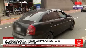 Extorsionan a colectiveros fingiendo ser pasajeros en San Borja. Foto y video: América Noticias