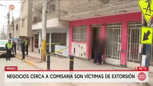 Extorsionan a negocios cerca de comisaría en el Rímac. Foto y video: América Noticias