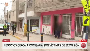 Extorsionan a negocios cerca de comisaría en el Rímac. Foto y video: América Noticias