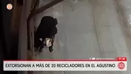 Extorsionan a recicladores y dejan cartas con bala en El Agustino