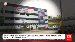 Colegios víctimas de extorsión. América Noticias