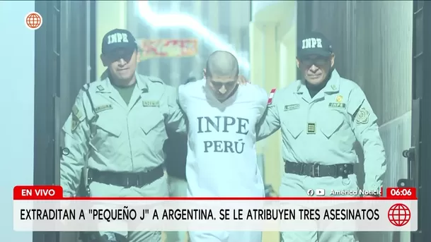 Extraditan a alias Pequeño J por triple feminicidio en Argentina. Foto: América Noticias