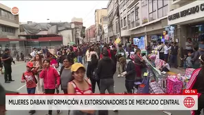 Caen extranjeras que daban datos a extorsionadores en Mercado Central. Foto y video: América Noticias
