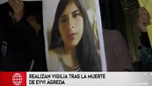 Realizaron vigilia tras la muerte de la joven.