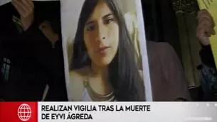 Realizaron vigilia tras la muerte de la joven.