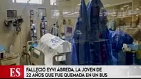 Eyvi Ágreda falleció en el Hospital Guillermo Almenara.