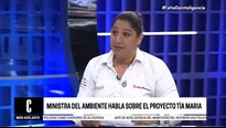 Fabiola Muñoz, ministra del Ambiente.