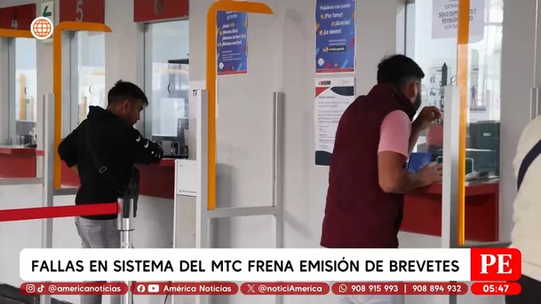 Falla en sistema del MTC frena emisión de brevetes a nivel nacional. Foto: América Noticias