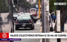 Falso colectivero secuestra a mujer y le roban 20 mil soles - Noticias de Javier Carmona