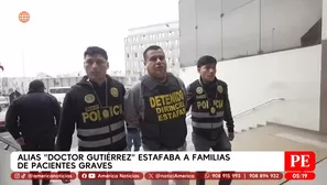Alias Doctor Gutiérrez estafaba a familias de pacientes graves. Foto y video: América Noticias