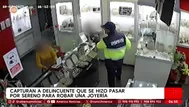 Falso sereno roba joyería de Miraflores y es capturado