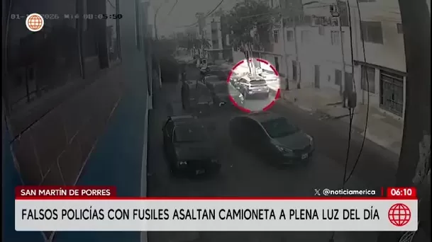 Falsos policías asaltan camioneta en San Martín de Porres/ América Noticias Falsos policías asaltan camioneta en San Martín de Porres/ América Noticias