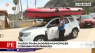 Falsos trabajadores municipales cobraban parqueo en Chorrillos