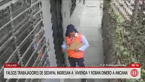 Falsos trabajadores de Sedapal roban dinero a adulta mayor en Callao. Foto y video: América Noticias
