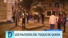  Los faltosos del toque de queda