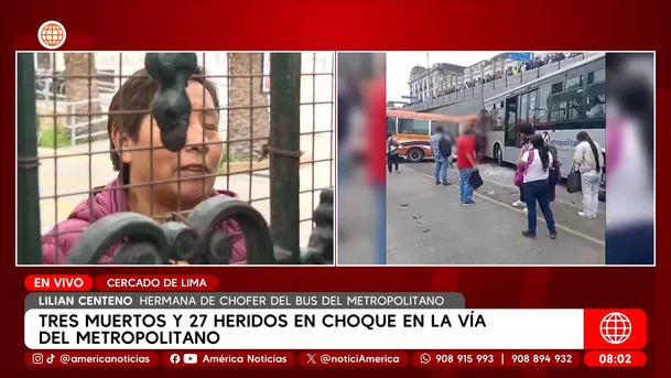 Familia de chofer del Metropolitano: SOAT aún no ha sido activado. Foto: América Noticias Familia de chofer del Metropolitano: SOAT aún no ha sido activado. Foto: América Noticias
