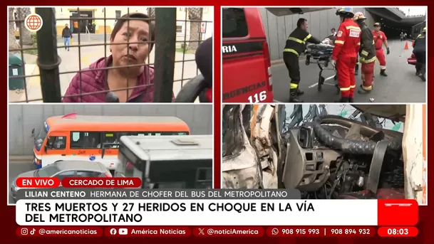 Familia de chofer del Metropolitano: SOAT aún no ha sido activado. Foto: América Noticias Familia de chofer del Metropolitano: SOAT aún no ha sido activado. Foto: América Noticias