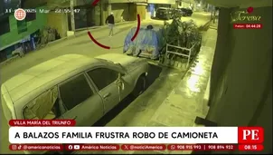 Robo de camioneta fue frustrado a balazos en Villa María del Triunfo. Foto y video: AN