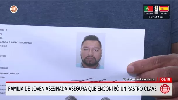 Familia de joven asesinada en Ate halla pista clave. Foto: América Noticias