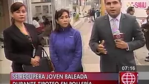 La joven se encuentra en el hospital Casimiro Ulloa. 