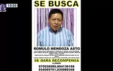 Santa Anita: Familia pide ayuda para encontrar a anciano desaparecido - Noticias de jair-mendoza