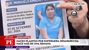 Reportan desaparición de enfermera. Foto y video: América Noticias