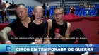 Familia ucraniana huye de la guerra y brilla hoy en un circo