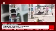 Familiares exhuman cuerpos por inseguridad en cementerio de SJL