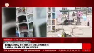 Familiares exhuman cuerpos por inseguridad en cementerio de SJL/ América Noticias