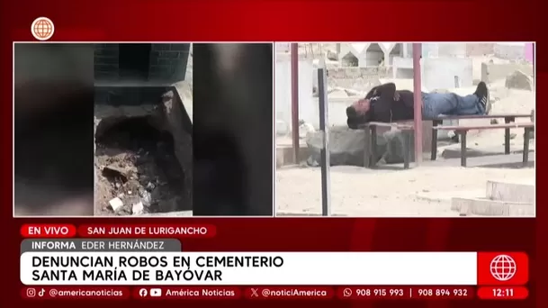 Exhuman cuerpos en cementerio de SJL por falta de seguridad/ América Noticias
