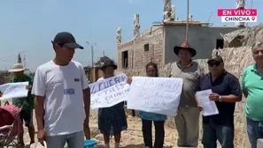 Familias de Alto Larán en Chincha reclaman por falta de agua. / Video: Canal N