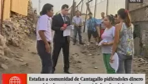 Pobladores de Cantagallo fueron estafados