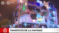 Fanáticos de la Navidad decoran sus casas en Lima.