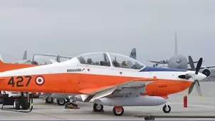 FAP halla nuevas piezas del avión KT-1P. Foto y video: Canal N