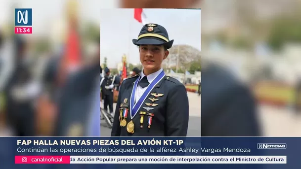 FAP halla nuevas piezas del avión KT-1P. Foto: Canal N FAP halla nuevas piezas del avión KT-1P. Foto: Canal N