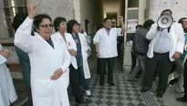 Entre sus demandas, también está el nombramiento al 100% de médicos contratados bajo cualquier modalidad. Video: Canal N 