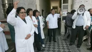 Entre sus demandas, también está el nombramiento al 100% de médicos contratados bajo cualquier modalidad. Video: Canal N 