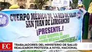 Federación Médica Peruana inició paro de 48 horas a nivel nacional