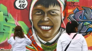 Foto: Andina /  parte de un mural de 600 metros de largo en el Callao