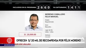 Félix Moreno cuenta con orden de captura. Foto: captura de TV