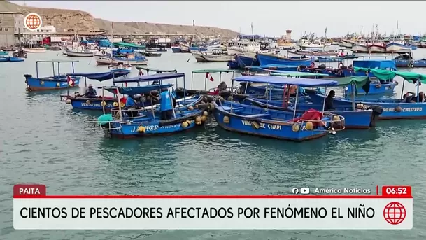 Fenomeno El Niño afecta pesca artesanal en Paita y Chiclayo. Foto: América Noticias