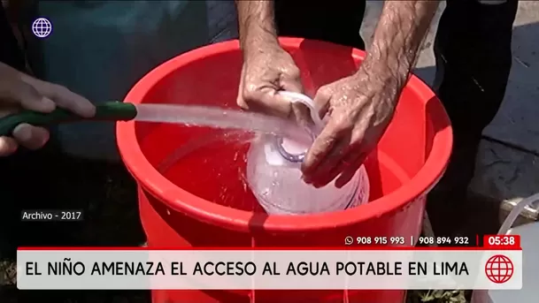 Fenómeno El Niño amenaza el suministro de agua potable en Lima. Foto: América Noticias Fenómeno El Niño amenaza el suministro de agua potable en Lima. Foto: América Noticias