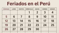 Feriados Perú 2025: Calendario oficial