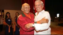 Fernando de Szyzslo y Mario Vargas Llosa. Foto: Perú 21