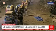 Feroz asesinato en SJM: Sicario mató a mototaxista extranjero