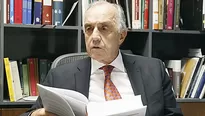 Augusto Ferrero, magistrado del Tribunal Constitucional. Video: Canal N / Foto: El Comercio